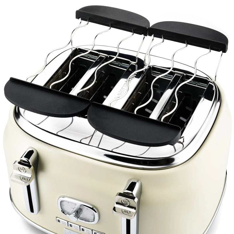 Westinghouse Retro White 4 Slice Toaster