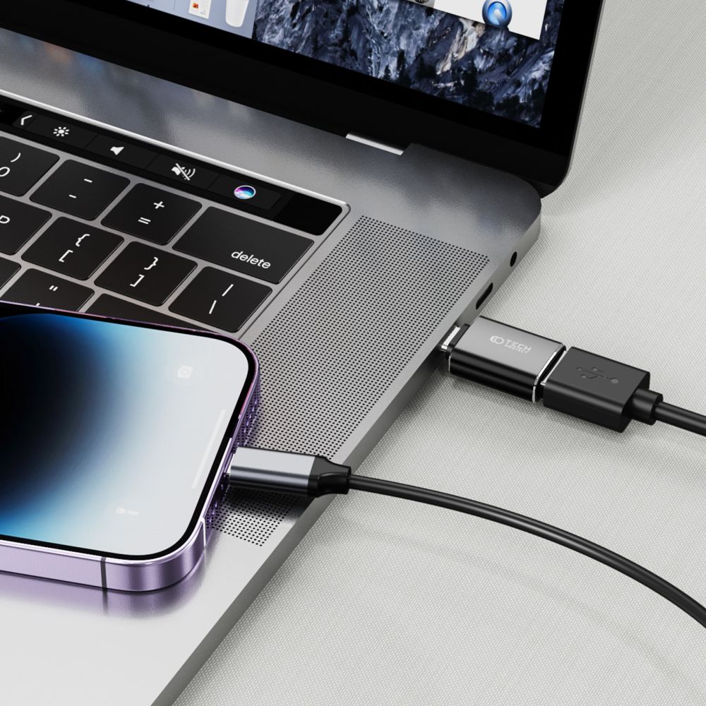 TECH-PROTECT ULTRABOOST ADAPTER USB NA TYPE-C ČRN