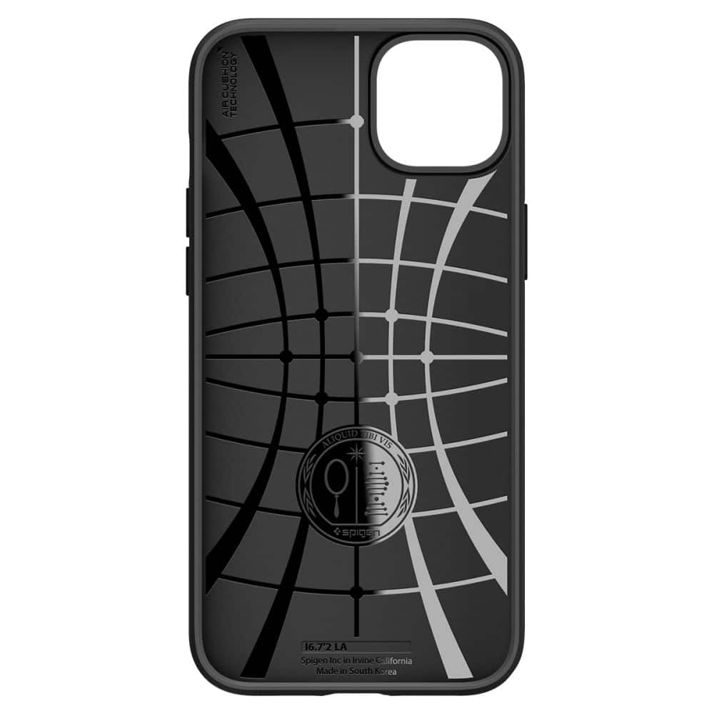 SPIGEN LIQUID AIR POUZDRO PRO IPHONE 14 PLUS / 15 PLUS MATNÁ ČERNÁ