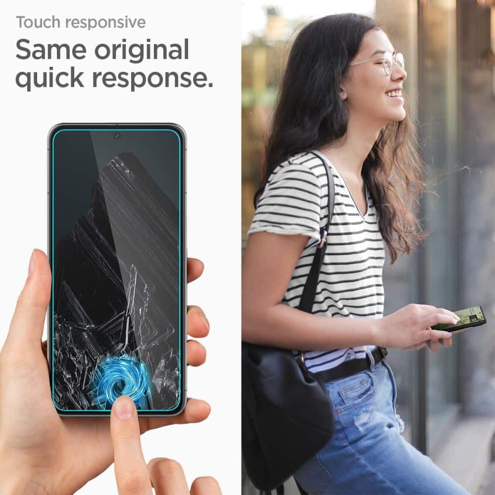 Spigen – Glas.tR Align Master (2 ks) pro Google Pixel 8 – Clear