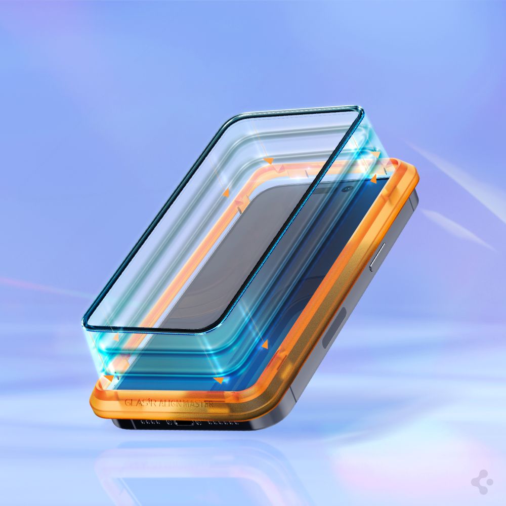 SPIGEN ALM GLASS FC KALJENO STAKLO 2-KOM ZA IPHONE 14 PRO CRNO