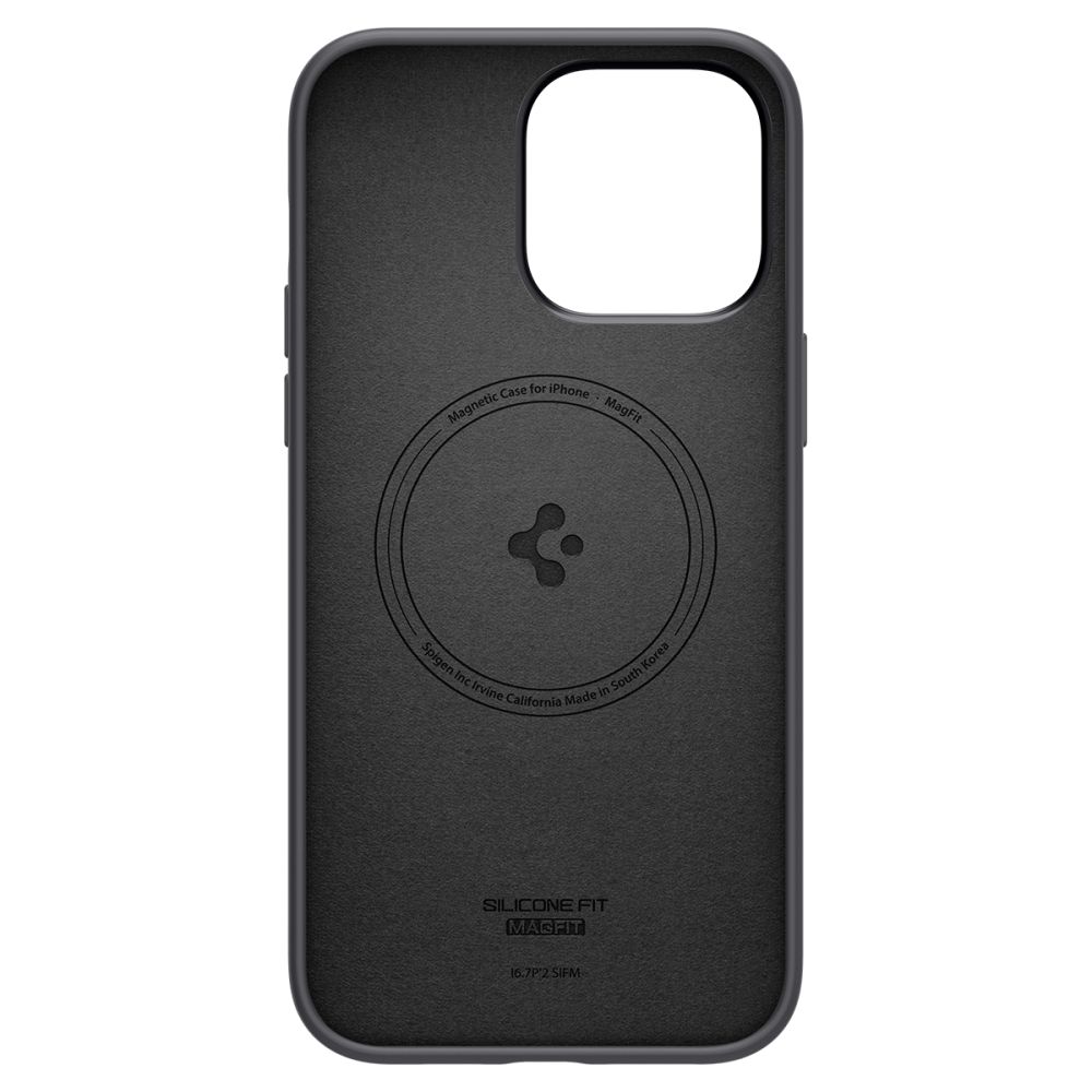 SPIGEN SILICONE FIT MAG MAGSAFE POUZDRO PRO IPHONE 14 PRO MAX ČERNÉ