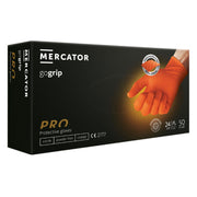 Jednokratne rukavice MERCATOR GOGRIP PRO narančaste bez pudera 50 kom - L
