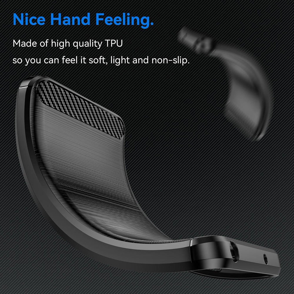 Techsuit Carbon Silicone maska za Honor 600 Lite – crna
