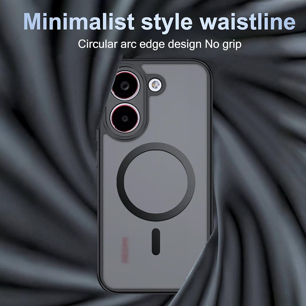 Techsuit – PureFrost MagSafe maska za Xiaomi Poco X8 Pro – matirano crna