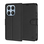 Techsuit Leather Folio preklopna maska za Xiaomi 17 – crna
