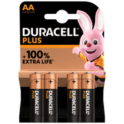 Duracell Baterija alkalna, AA, 1,5 V, blister 4 kom. - Mignon AA B4