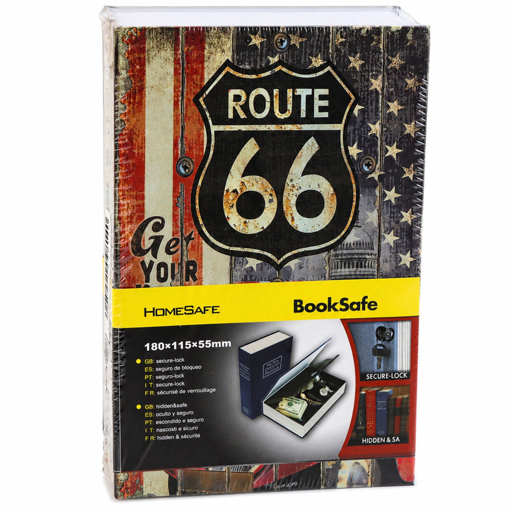 Sef u obliku knjige s natpisom Route 66