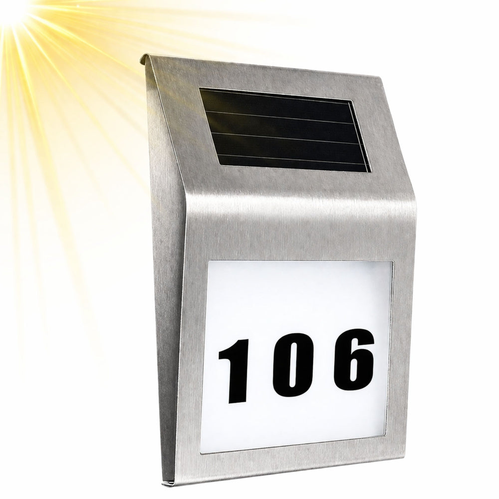 Solarna LED lampa s kućnim brojem
