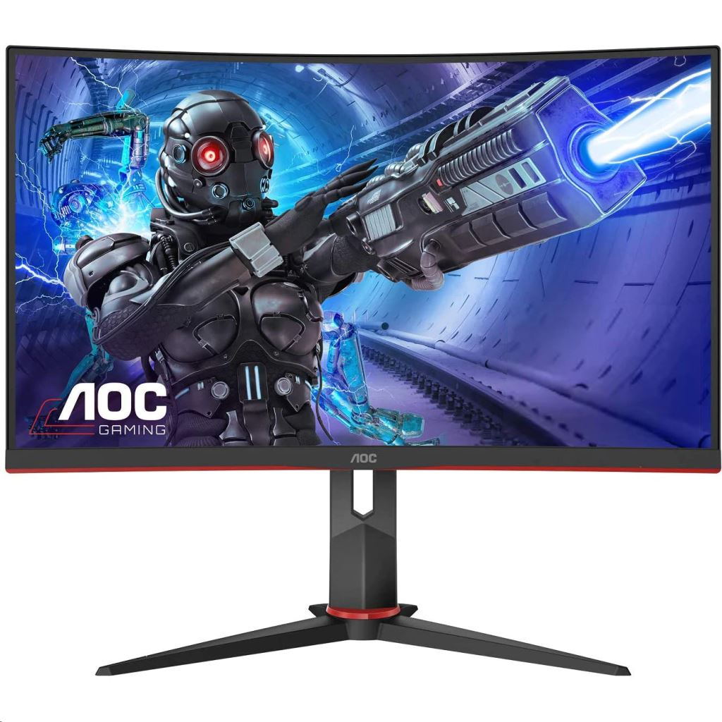 AOC G2 C32G2ZE/BK računalni monitor 80 cm (31.5") 1920 x 1080 pikseli Full HD LED Crno, Crveno