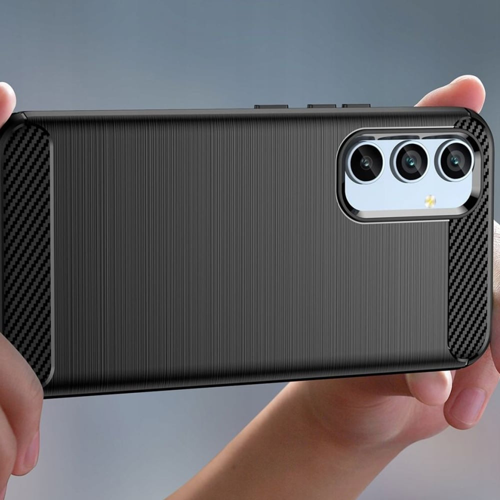 Techsuit Carbon Silicone pouzdro pro Samsung Galaxy A54 5G – černé