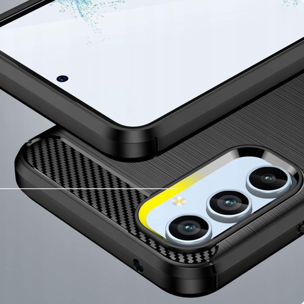 Techsuit Carbon Silicone pouzdro pro Samsung Galaxy A54 5G – černé