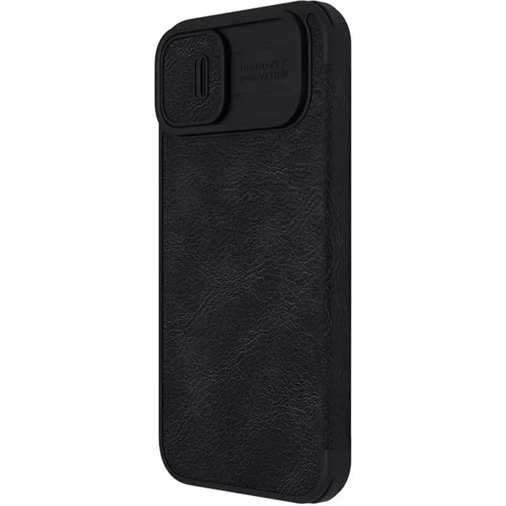 Nillkin - Qin kožené pouzdro PRO pro iPhone 13 / 14 - černé