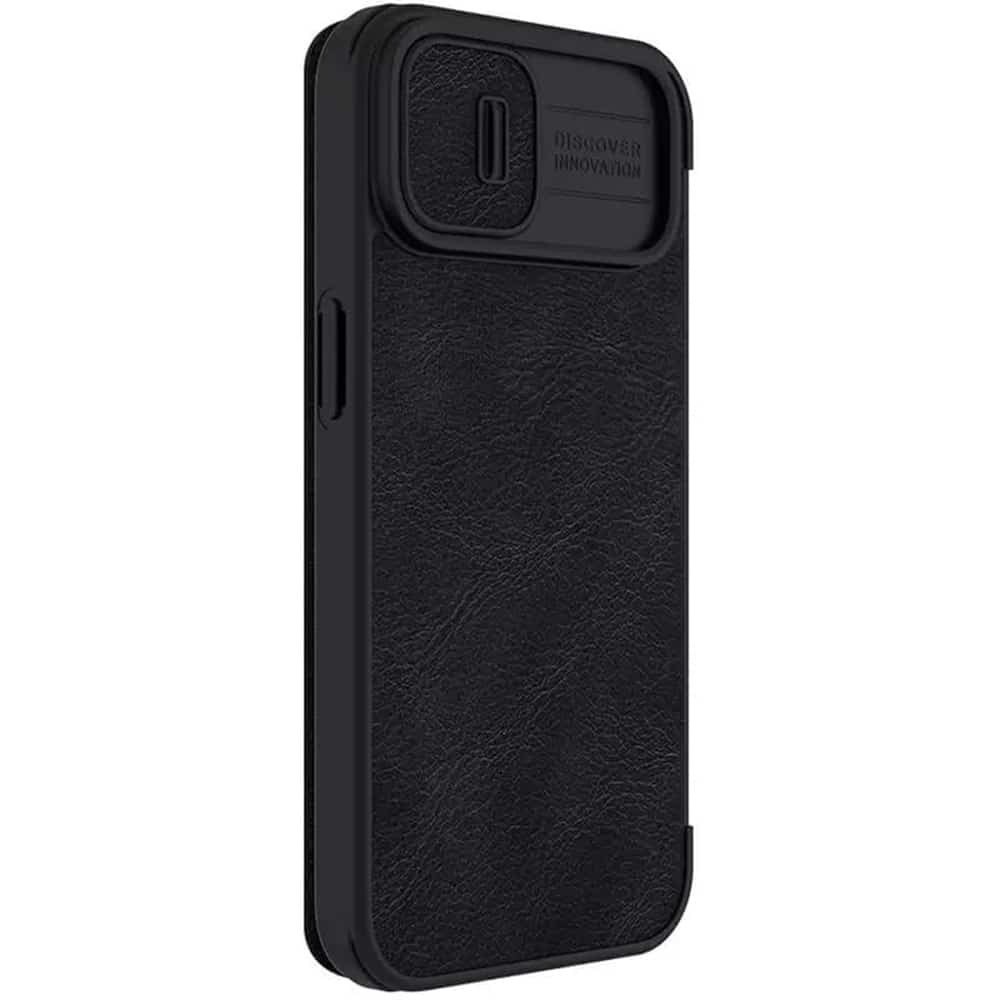 Nillkin - Qin kožené pouzdro PRO pro iPhone 13 / 14 - černé