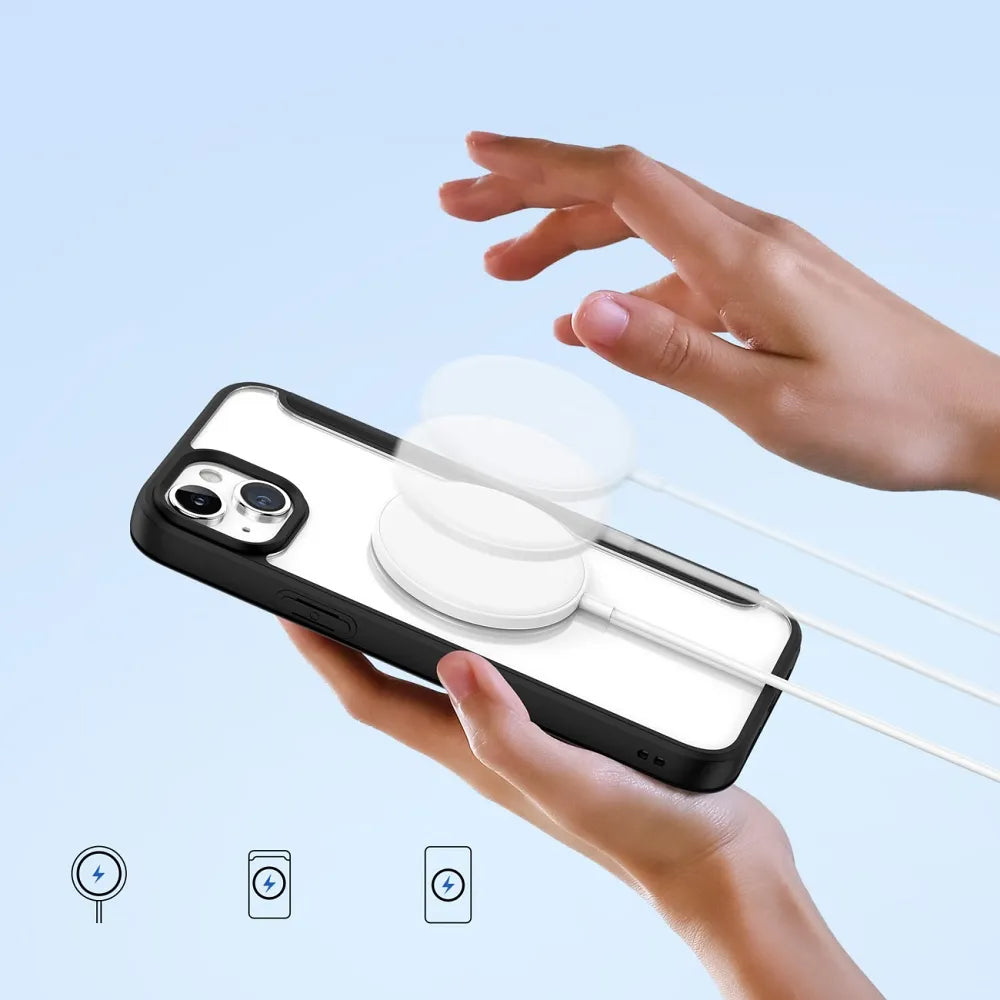 DUX DUCIS Skin X Pro – MagSafe kompatibilní flipové pouzdro pro Apple iPhone 15 černé