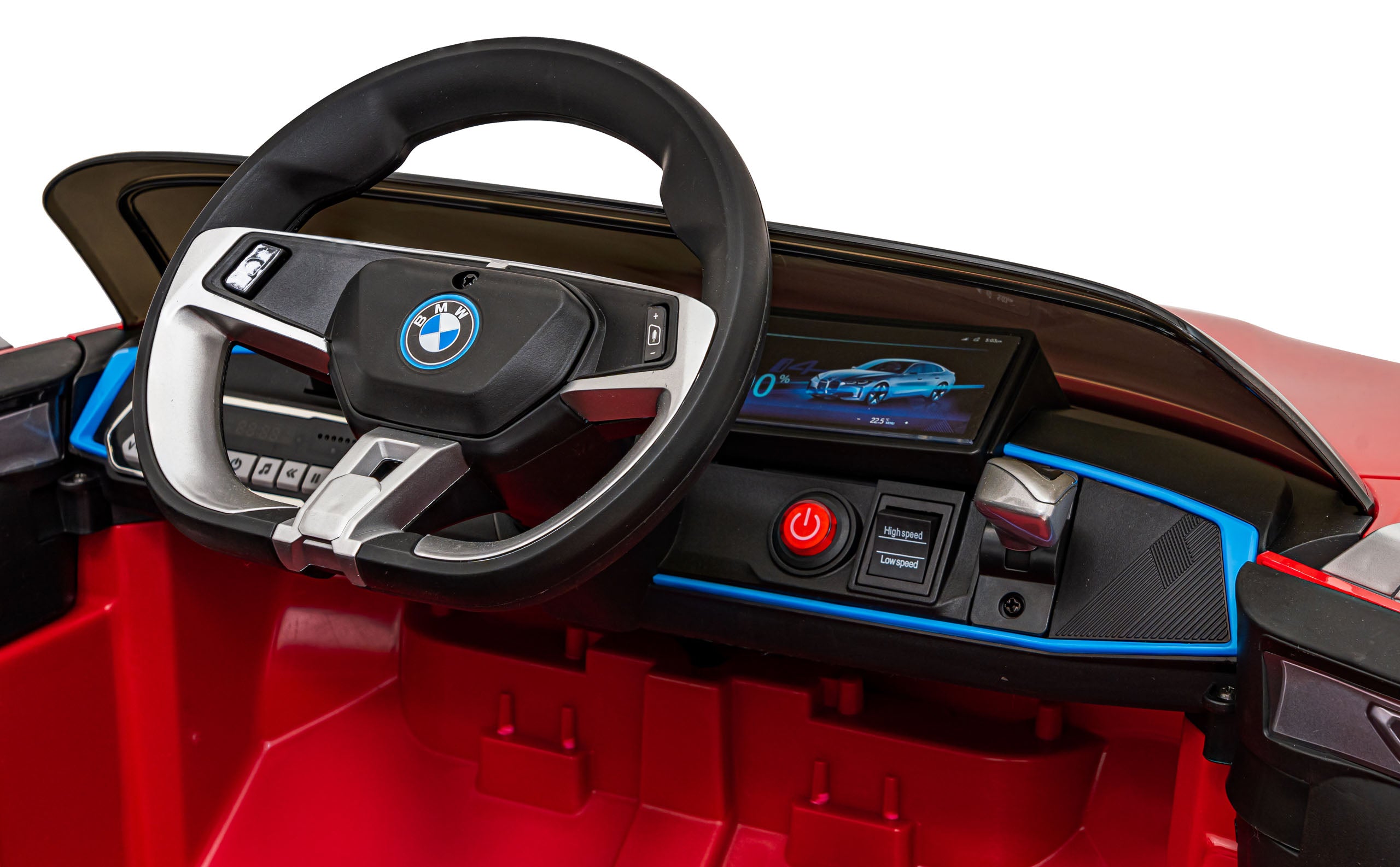 Licencirani auto na akumulator BMW I4 - crveni