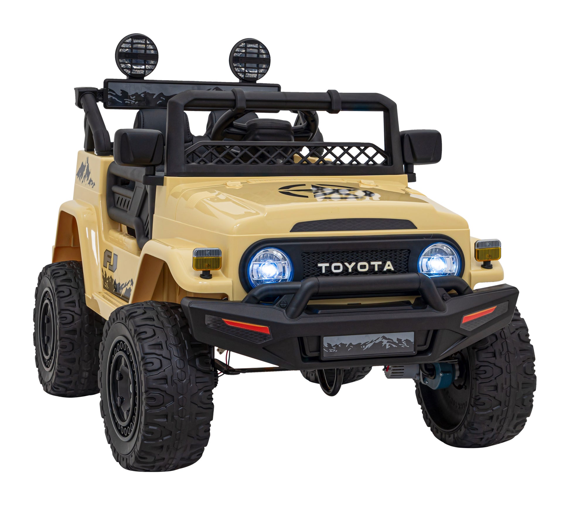 Licencirani auto na akumulator Toyota FJ Cruiser 4x4 - bež