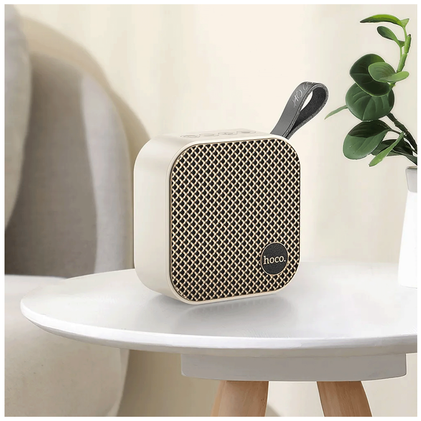 hoco. Brezžični zvočnik, Bluetooth, 1200 mAh, 5W - HC22, bel