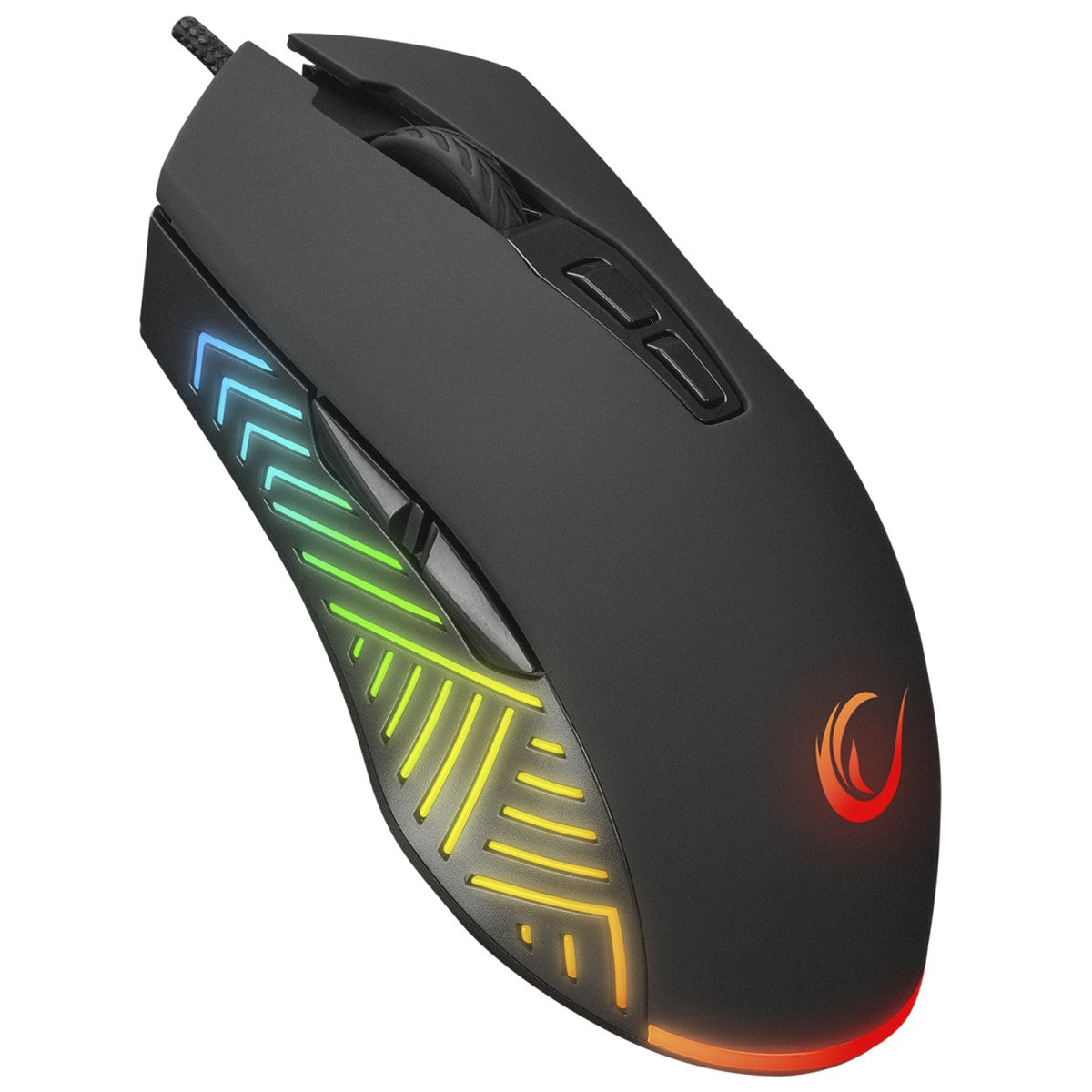 Rampage Miš SMX-G68 SPEAR RGB, 7D. Instant 704F,  7200DPI s programibilnim tipkama CRNI