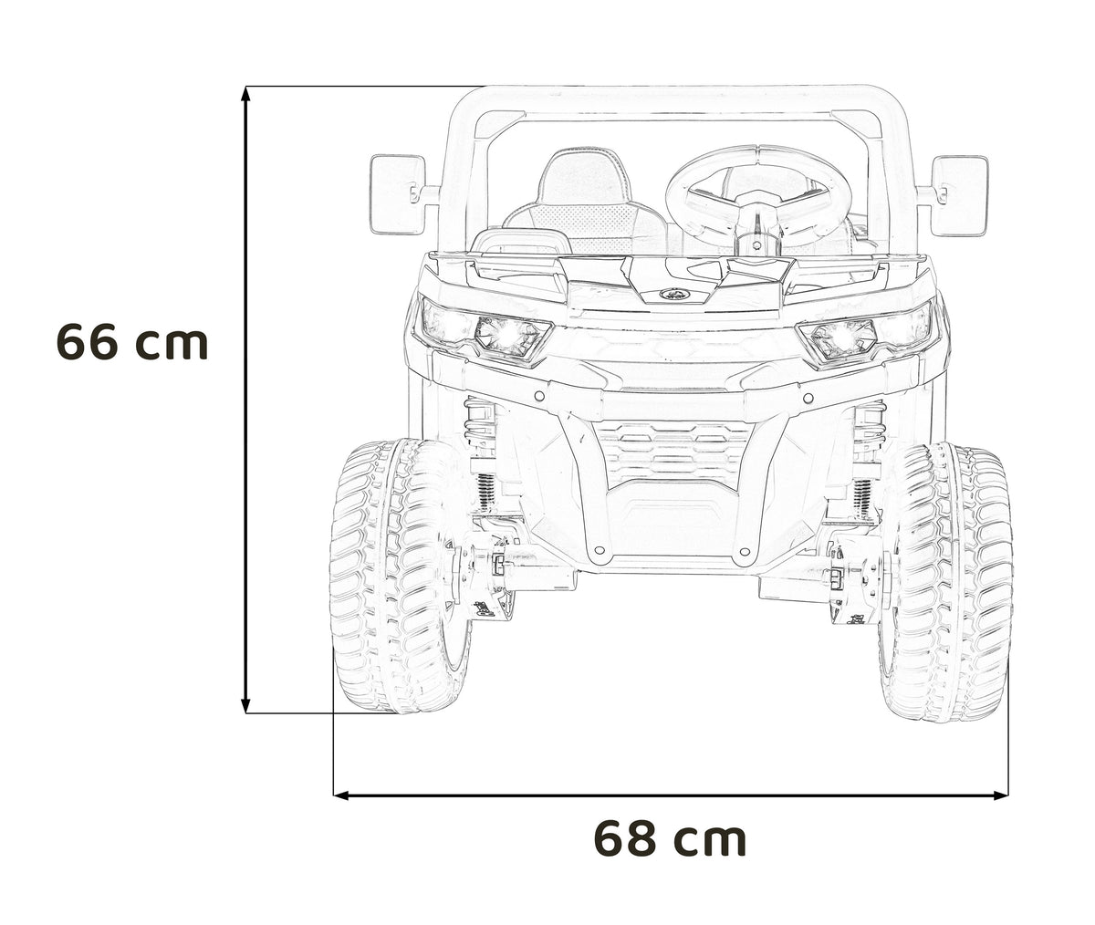 Auto na akumulator Pick-up Speed 900 4x4 - DVOSJED - zeleni
