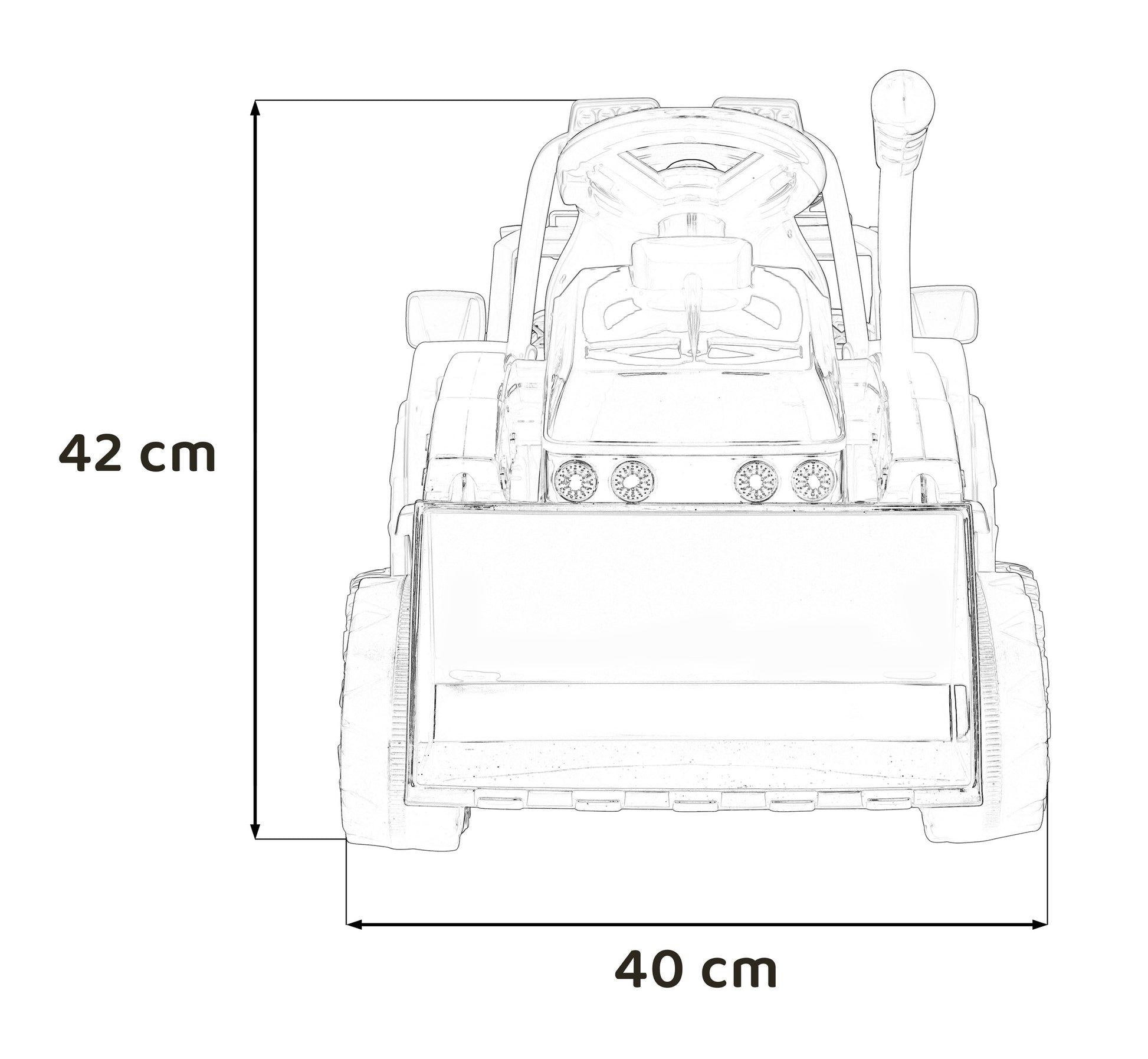 Traktor na akumulator G320 - plavi