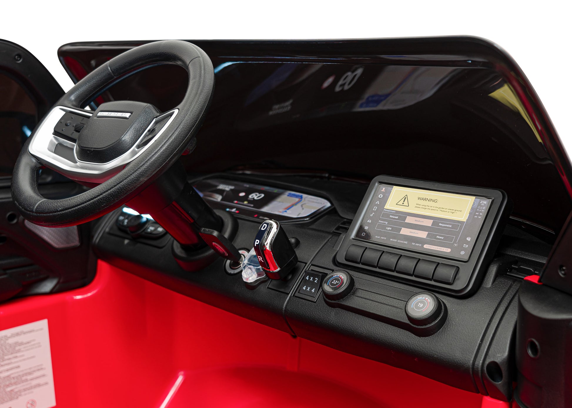 Licencirani auto na akumulator Range Rover SUV Lift 4x4 - DVOSJED - crveni