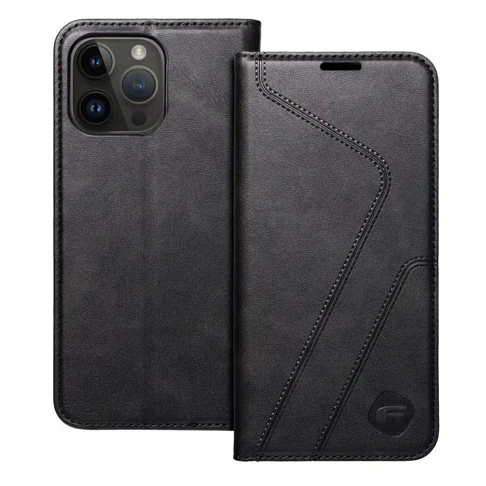 FORCELL F-PROTECT RFID Blocker preklopni ovitek za iPhone 14 Pro Max črn