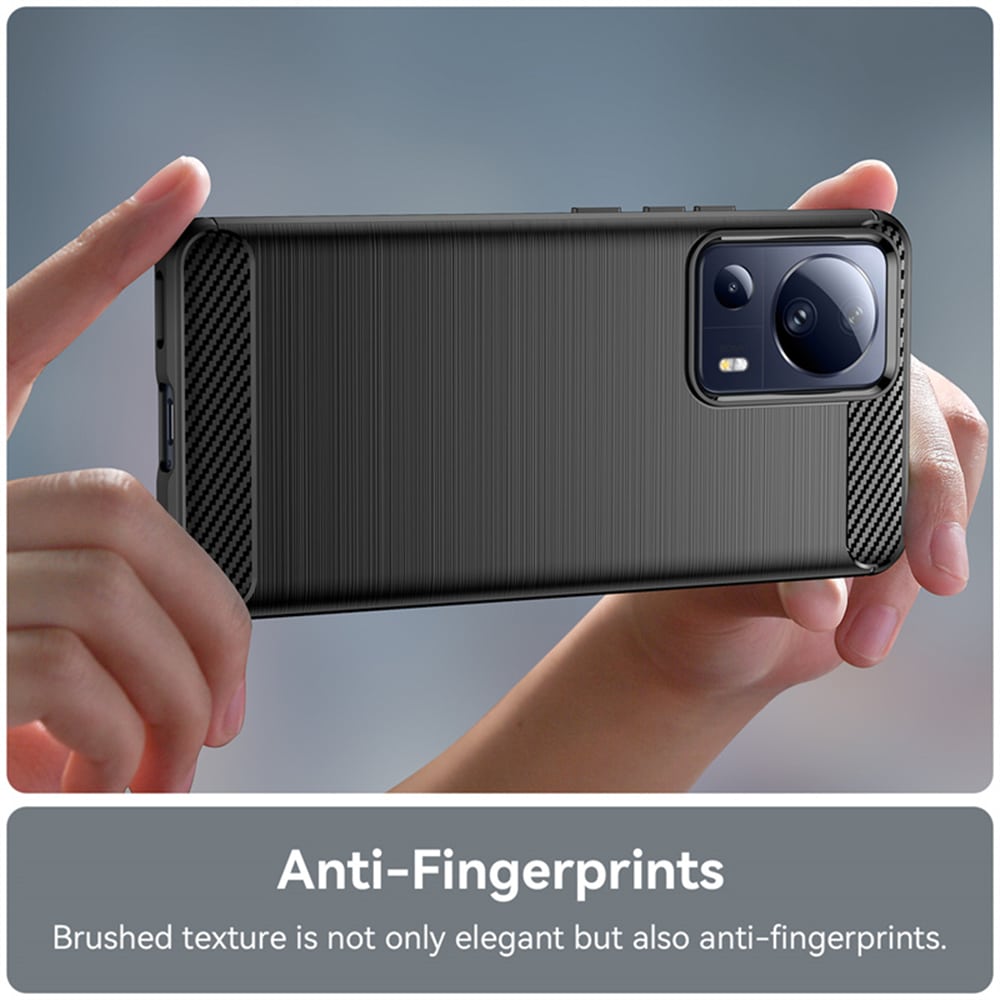 Techsuit Carbon Silicone kryt pro Xiaomi 13 Lite – černý