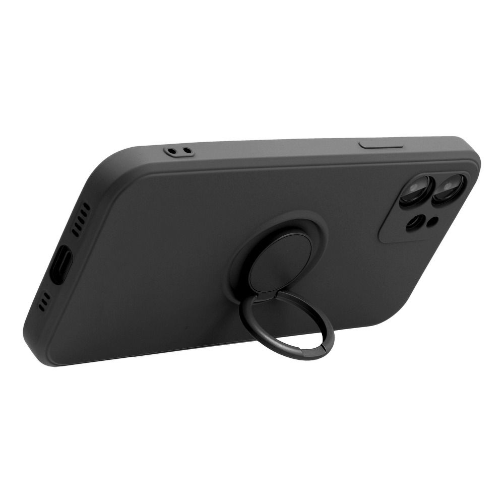 SILIKONOVÝ PRSTENCOVÝ kryt pro SAMSUNG Galaxy A13 4G černý