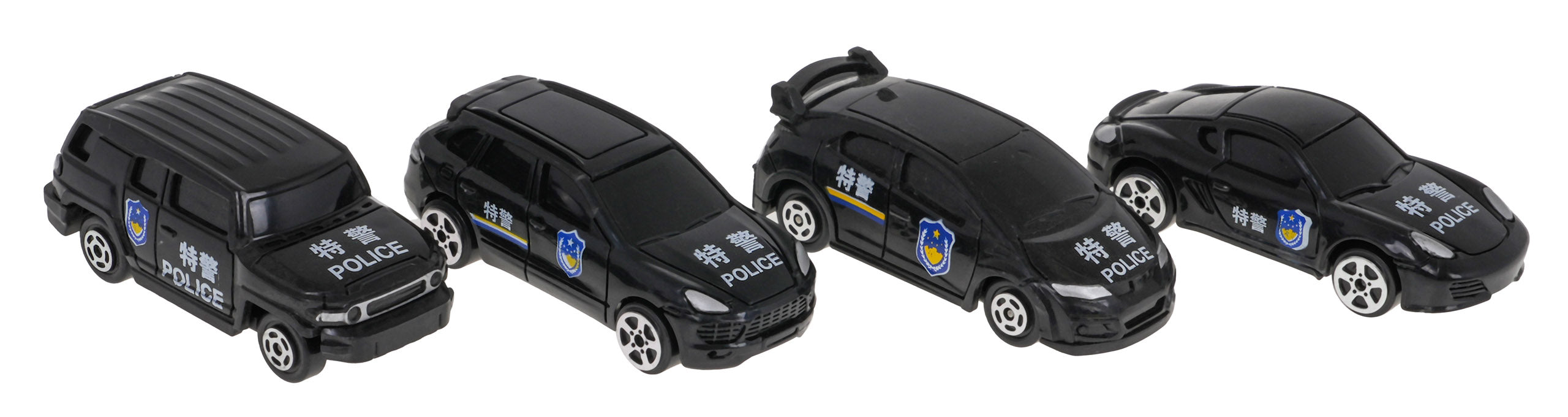 Dječja guralica  Rider 2in1 Police - crna
