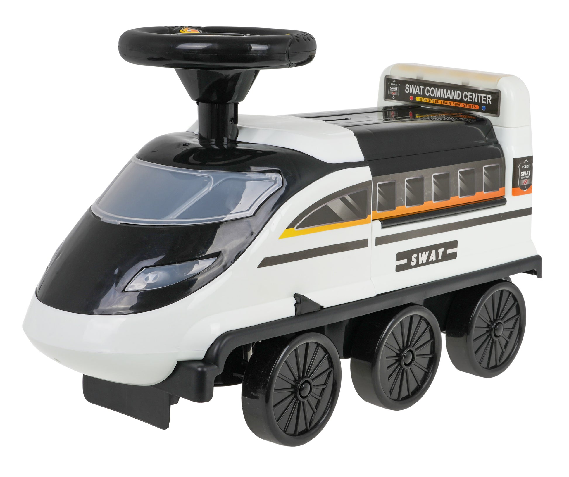 Dječja guralica  Rider 2in1 Police - crna