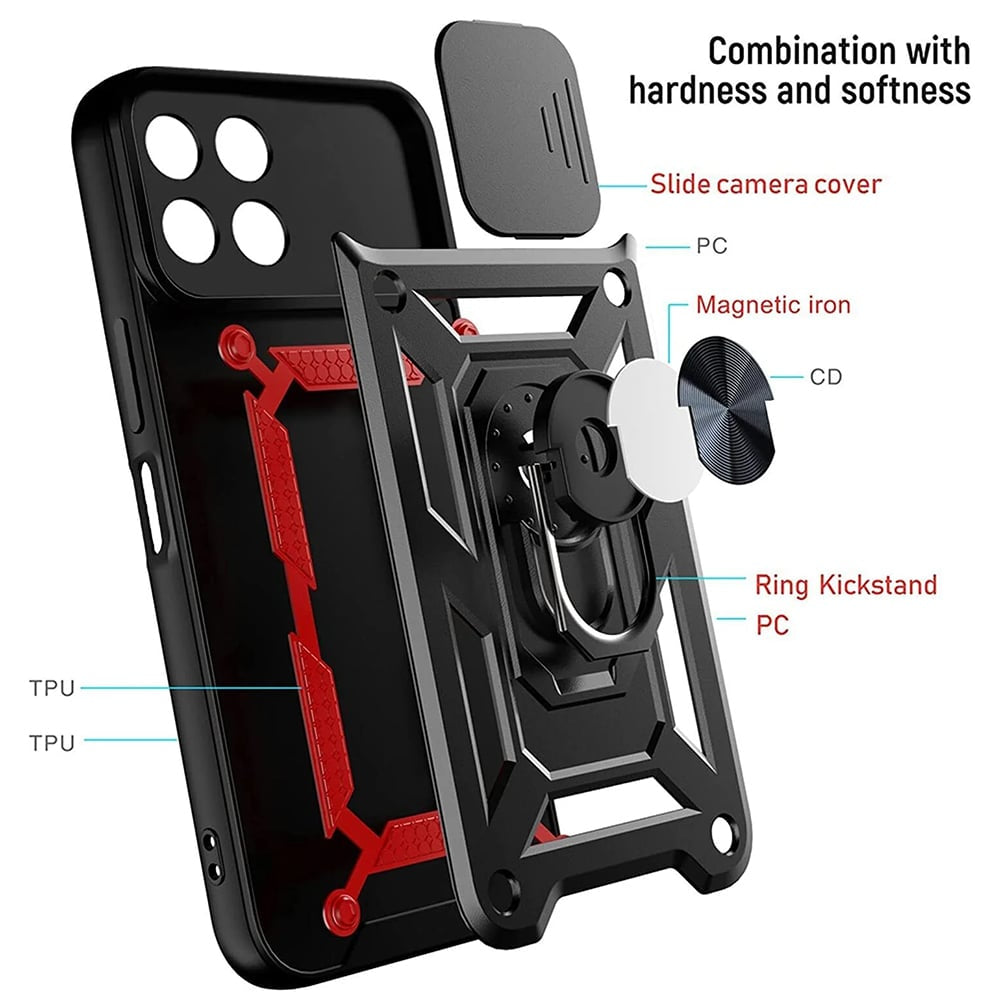 Techsuit – CamShield series ochranné pouzdro pro Honor X8a – černé