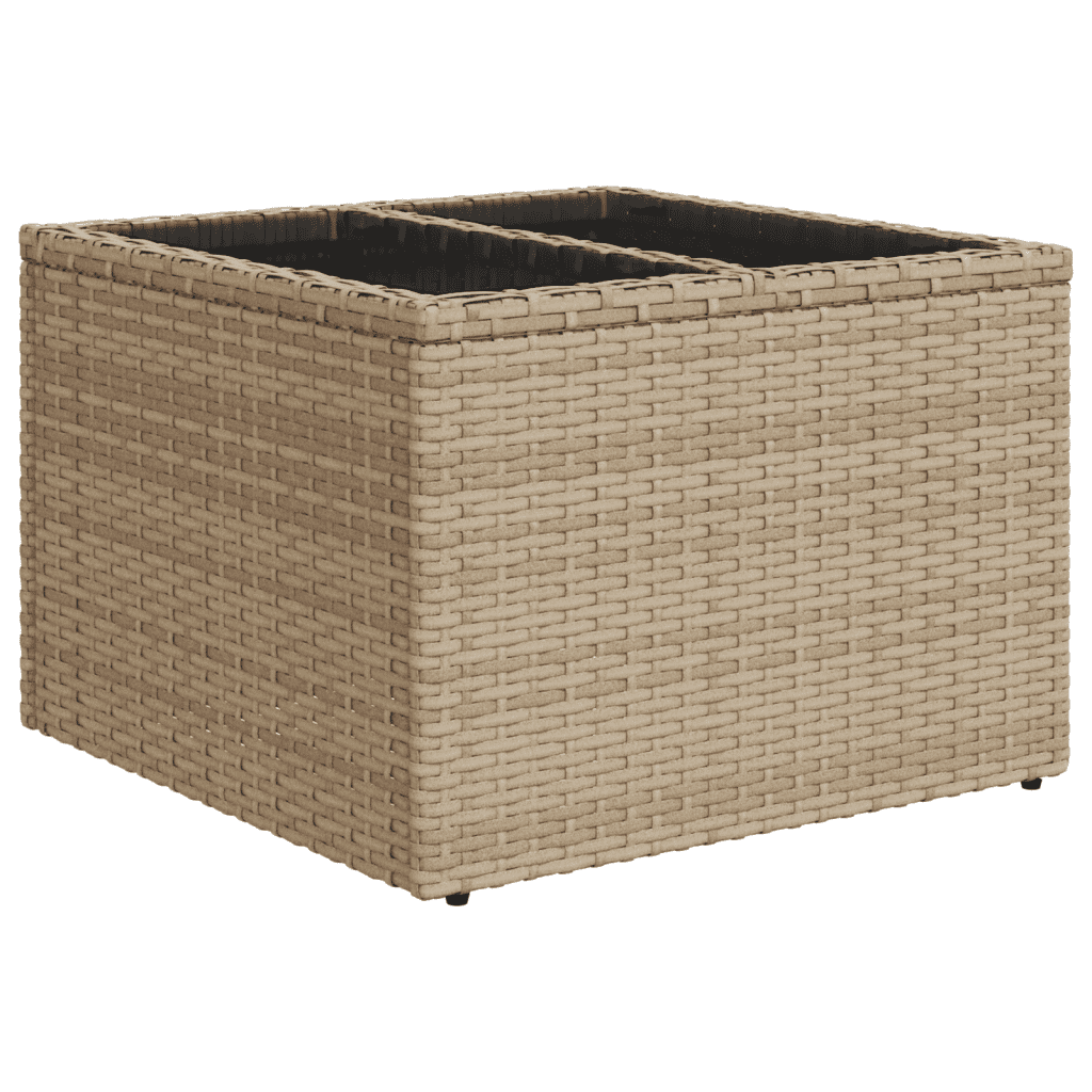 6-dijelni set vrtnih sofa s jastucima bež od poliratana