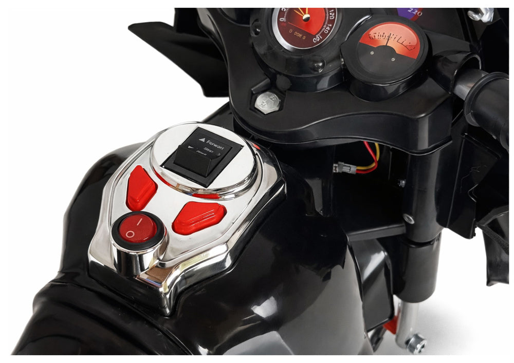 HC8051 Black - Electric Ride On Motorcycle