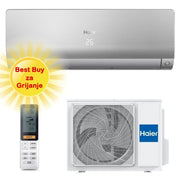 HAIER KLIMA UREĐAJ 2,6kW AS25S2SF1FA-S/1U25S2SM1FA - Flexis Plus, za prostor do 25m2, A+++ energetska klasa