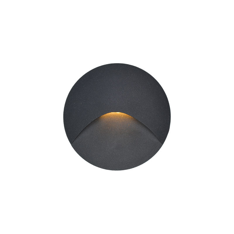 LED ugradna zidna svjetiljka Green Tech 3W, 3000K IP44, crna