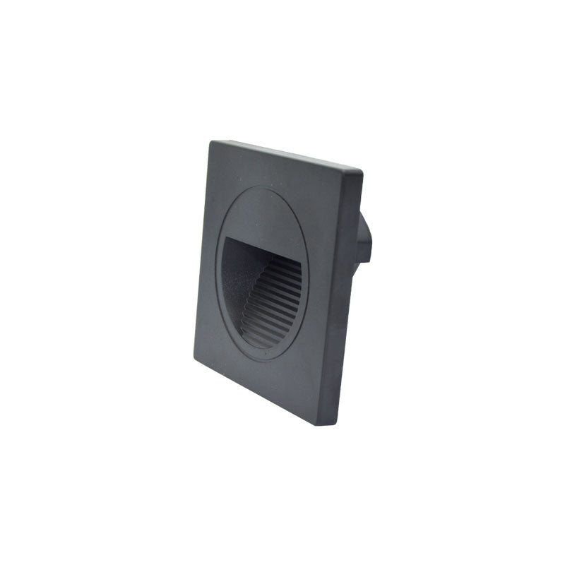 LED ugradna zidna svjetiljka Green Tech 1,5W, 3000K IP20, crna