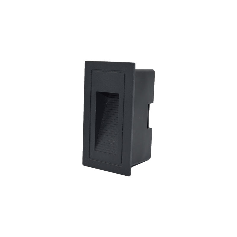 LED ugradna zidna svjetiljka Green Tech 3W, 3000K IP44, crna