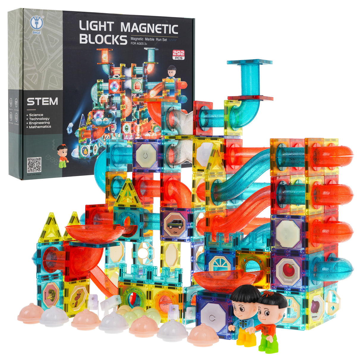 Magnetni blokovi LUM - 292 elemenata