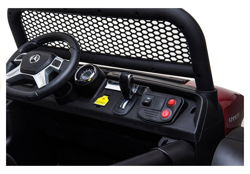 Licencirani auto na akumultor Mercedes Unimog – crni
