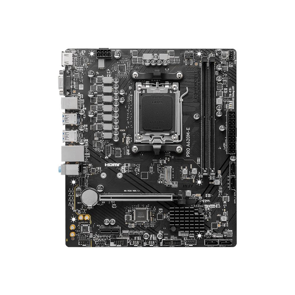 MSI PRO A620M-E matična ploča AMD A620 Utor AM5 Mini ATX