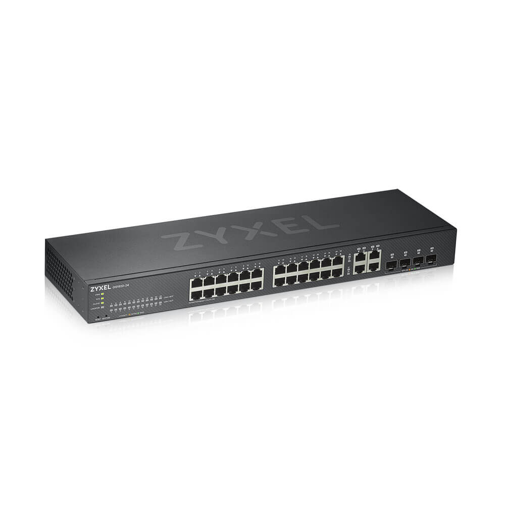 Zyxel GS1920-24HPv2 Upravljano Gigabit Ethernet (10/100/1000) Podrška za napajanje putem Etherneta (PoE) Crno