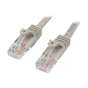 StarTech.com 45PAT3MGR kabel za umrežavanje Sivo 3 m Cat5e U/UTP (UTP)