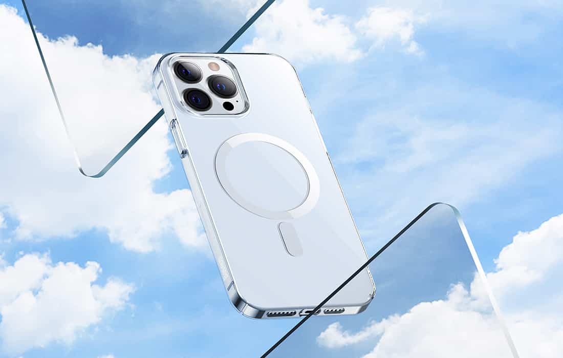 Baseus Crystal Magnetic Case za iPhone 13 Pro Max (prozoren)