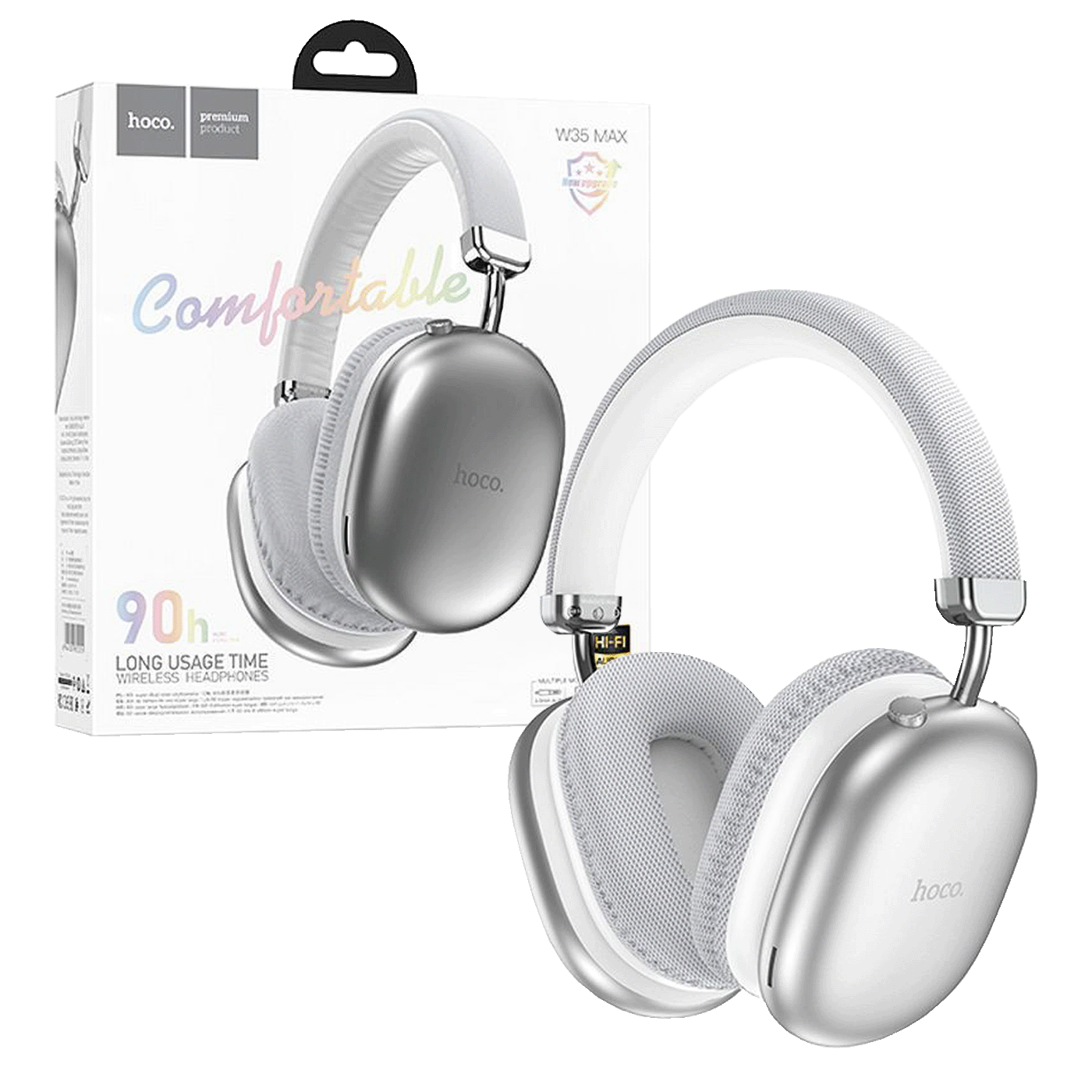 hoco. Slušalice bežične, Bluetooth - W45 Enjoy, White