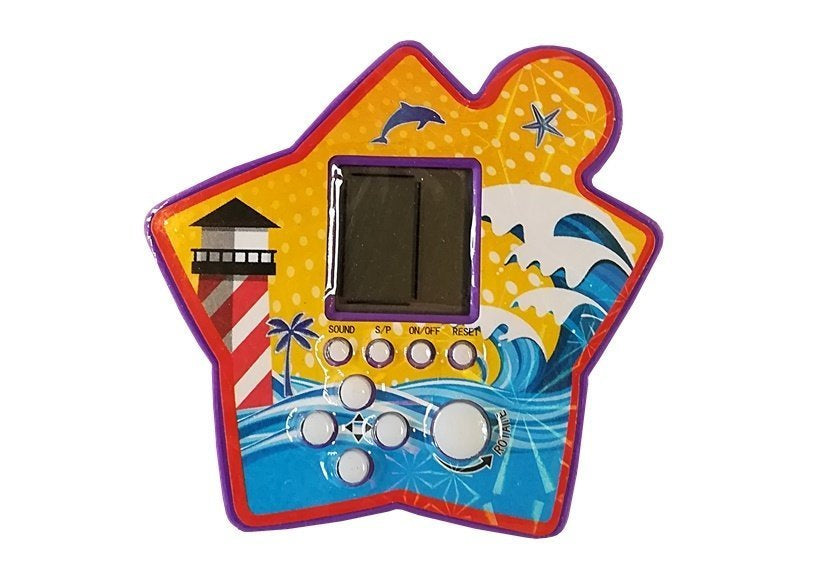 Brick Game Electronic Tetris Portable Star Purple