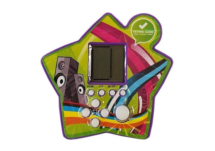 Brick Game Electronic Tetris Portable Star Purple