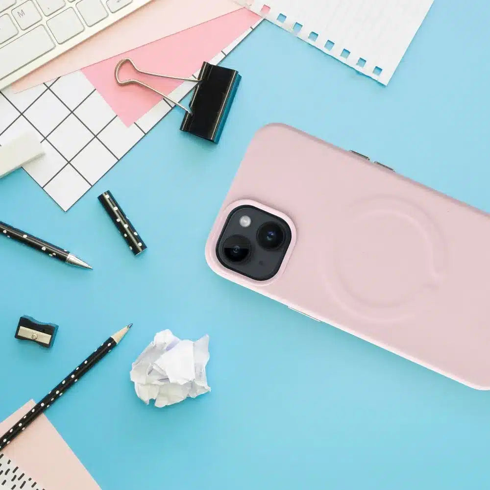 Roar kožna Mag Case maska kompatibilna s MagSafeom – za iPhone 12 pink