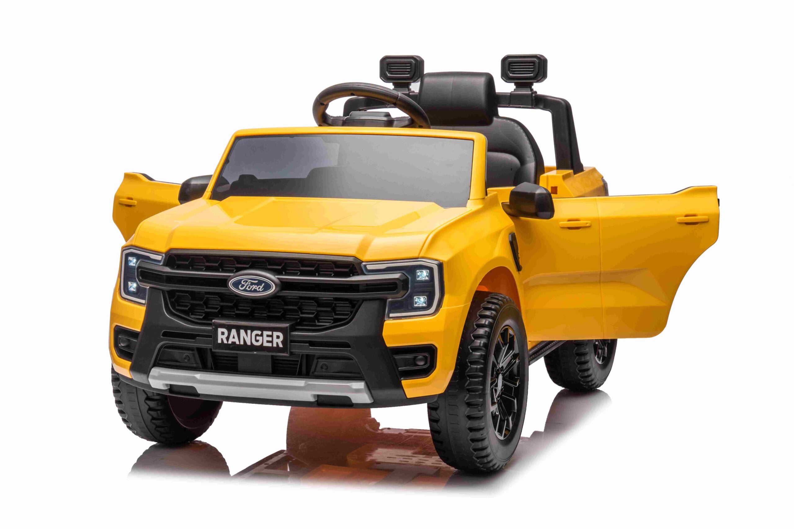 Licencirani auto na akumulator Ford Ranger LIFT - žuti