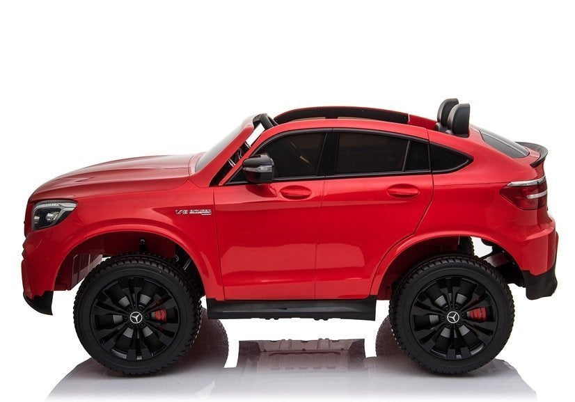 Licencirani auto na akumulator Mercedes GLC 63S QLS 4x4 - dvosjed - crveni/lakirani